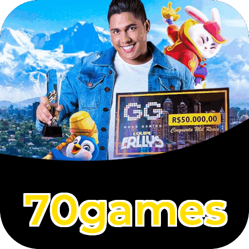 Catálogo de jogos 70games com fornecedores Pragmatic Play, Evolution, NetEnt